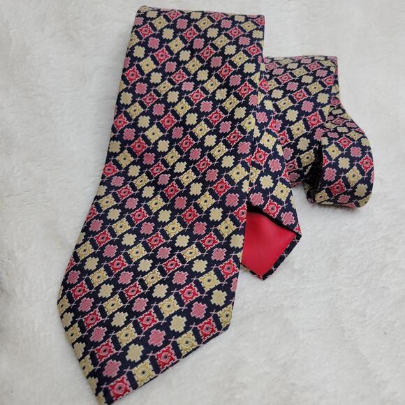 Vintage 70s WEMLON by Wembley Geometric Retro Wide Kipper Polyester Neck Tie - Picture 1 of 8